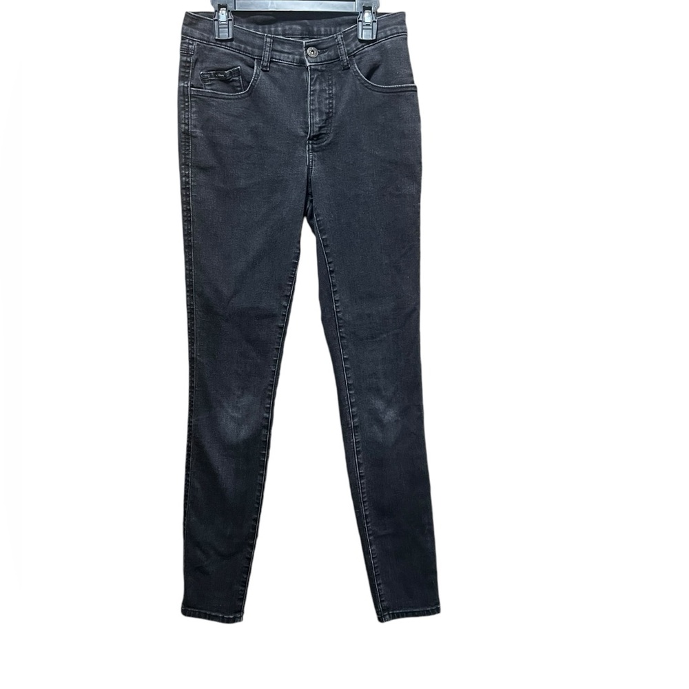 KUHL 9" KONTOUR FLEX DENIM SKINNY Jeans Size 4 Black/Gray Wash